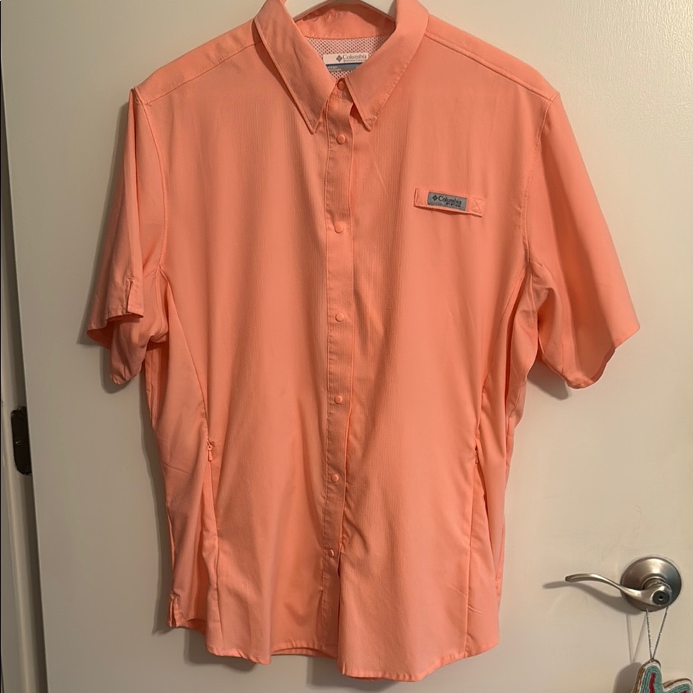 Columbia PFG Tamiami Tiki Pink shirt XL